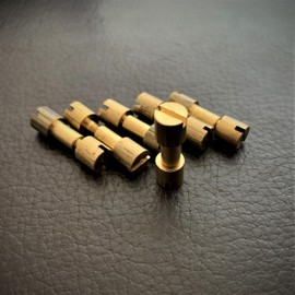 Brass Corby Bolts Fasteners | EDC Knife Handle Making | Pivot Pin Rivets,DIY Knife Handle Screws | Pack of 6