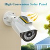 BNT Solar Powered Fake Security Camera, Bullet Shape Fake Surveillance