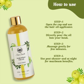 Generic 100% Natural Amla & Camphor Hair Oil|Anti-Hair Fall, Dandruff |Provides Strength, Softness & Shine with Sesame|Suitable for Men & Women|Pack of 200ML