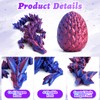 Flavery 6 Pack 3D Printed Dragon in Egg - Mini