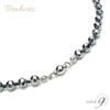 [OVER-9] Terahertz Black Spinel Necklace, 0.2 inch (6 mm), Triangle
