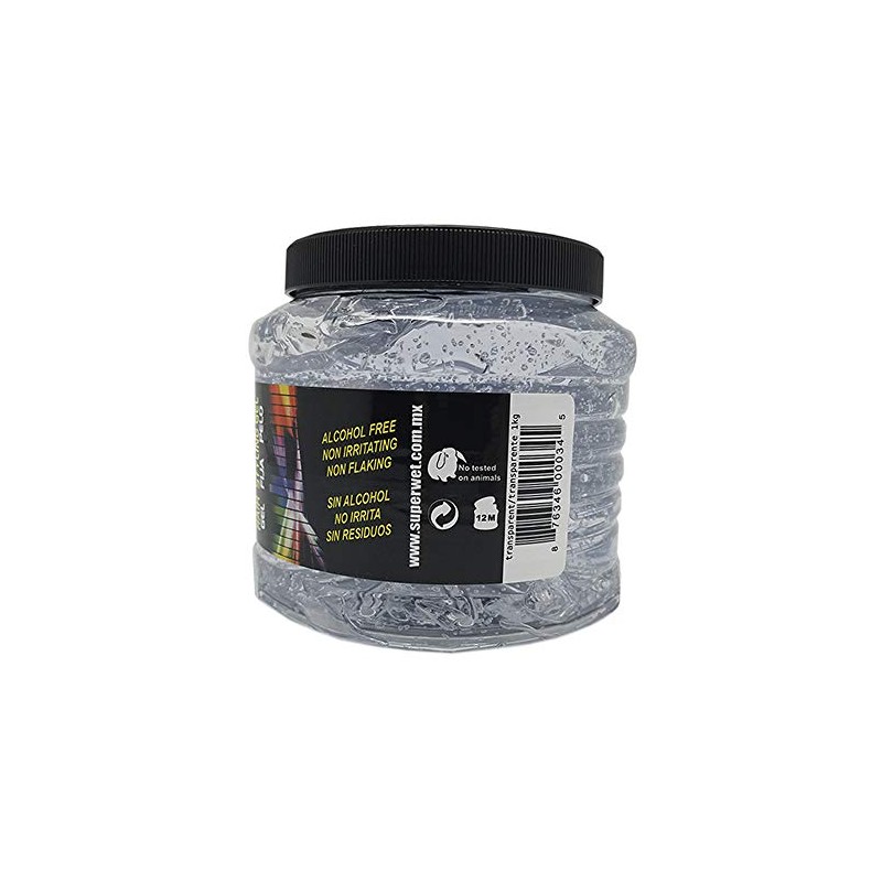 Super Wet, Hair Styling Gel, Clear, Jumbo, 2.2 lb