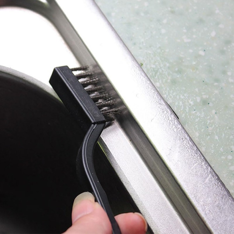 3 Pcs Wire Brush Set with 2 Cleaning Scraper Stainless