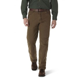 Wrangler Riggs Workwear Men's Lined Relaxed Fit Jean,Night Brown,34W x 34L