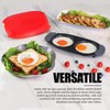 MKYSAIL Quick-Heat Microwave Egg Cooker|Poacher|fryer,Multi-use microwave egg maker for Breakfast