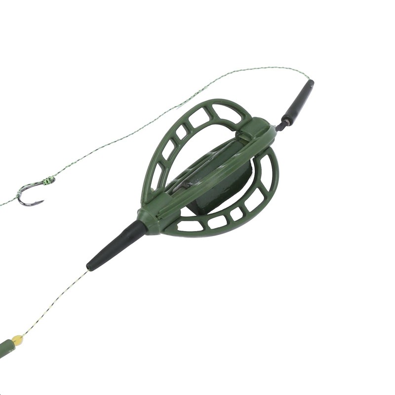Lwuey Fishing Baits Hooks, Carp Cage Fish Feeder Tackle Accessory