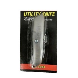 Gordon 1-5 Knife Utility Box Cutter Retractable Lock Razor Sharp Blade Tool Heavy Duty - 2X
