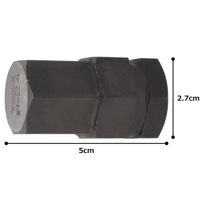 TONE BIT27-24 Impact Hexagon Bit (Replacement), Insertion Square Bit 1.1