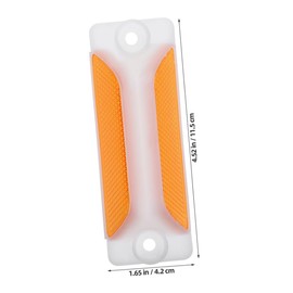 LALAFINA 4pcs Reflective Road Fence Signs Road Markers for Enhanced Visibility and Safety for Driveway Entrance and Emergency Situations