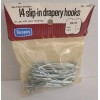 Kenney Drapery Slip In Hooks 1/2" Inch Heading Pack of