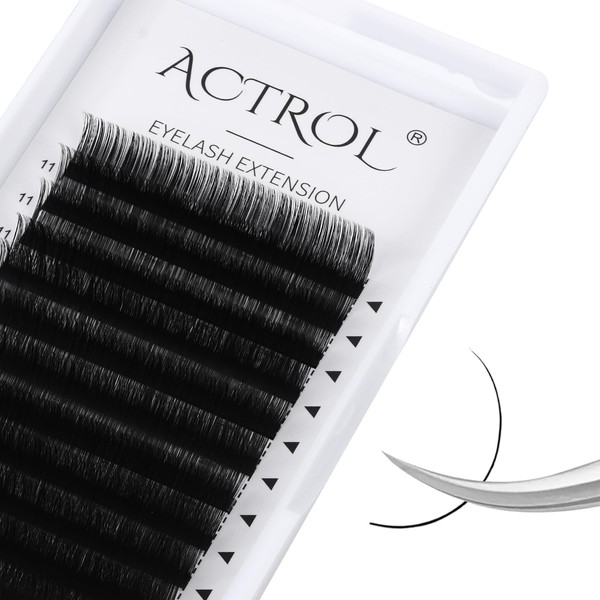 ACTROL Classic Eyelash Extension 0.05mm DD Curl 11-14mm Mixed Tray