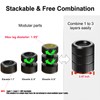 Round Anti Vibration Pads for Washing Machine, Stackable 1.1/2.3/3.5 Inch