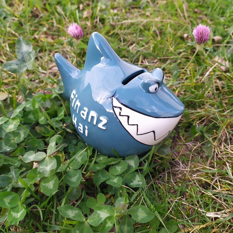 KCG Money Box Piggy Bank Small Financial Shark