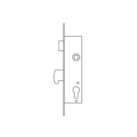Tesa Assa Abloy Monopint Lock for Metal Profiles, 2240203NI