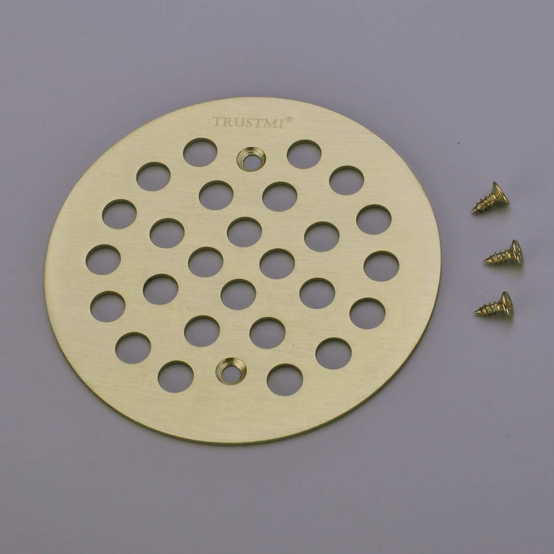 TRUSTMI 4 1/4-inch Screw-in Style Shower Drain Grate Replacement Cover