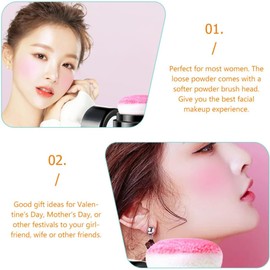 ORFOFE Rubor en Crema para Mejillas con Diseño de Hongo, Fácil de Usar y Control de Brillo, Adecuado para Maquillaje Natural y Uniforme en Mujeres