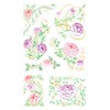 Avery Zweckform Flower Sticker, Rose Embossed 7MOTIVE Paper 6 Sheets,
