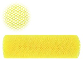 African Net Sponge,African Exfoliating Net Sponge,Essential Bath Body Exfoliator Long Sponges with Knots Real Shower Accessories Back Foot Scalp Scrub Flat Dead Skin Wash Cloth Remover(Yellow)