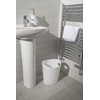 Addis 514806 Plastic Waste Paper Bathroom Bedroom Office Bin, 12