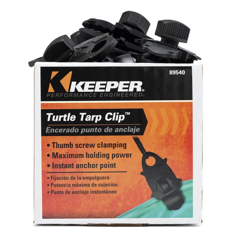 Keeper - Turtle Tarp Clip - Reliable Anchor Point Or
