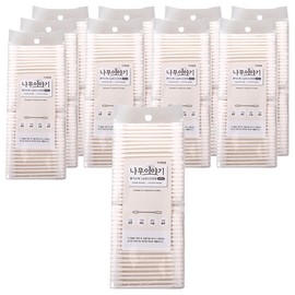 Partner_Reference Namu Story whirlwind paper stick cotton swabs 400 pieces, 10 pieces / 나무이야기 회오리형 종이스틱 면봉 400개입 10개