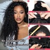 XSY Half Wig Human Hair Deep Wave 180% Density Wear