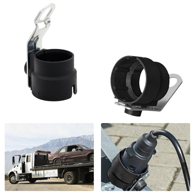 VZU 2-Piece Trailer Plug Bracket, Rotating Adapter 13 to 7
