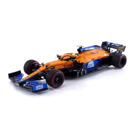 Minichamps 530213404 1:18 Mclaren F1 Team MCL35M-Lando Norris-Pole Position Russian GP 2021 Collectible Miniature Car, Multicoloured