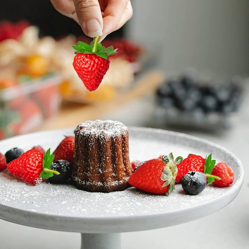 HXHWKEN 20Pcs Artificial Strawberry Simulation Lifelike Plastic Red Strawberries Fake