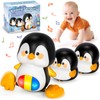 Baby Toys 6-12 Months, Musical Penguins Crawling Infant Toys, Early