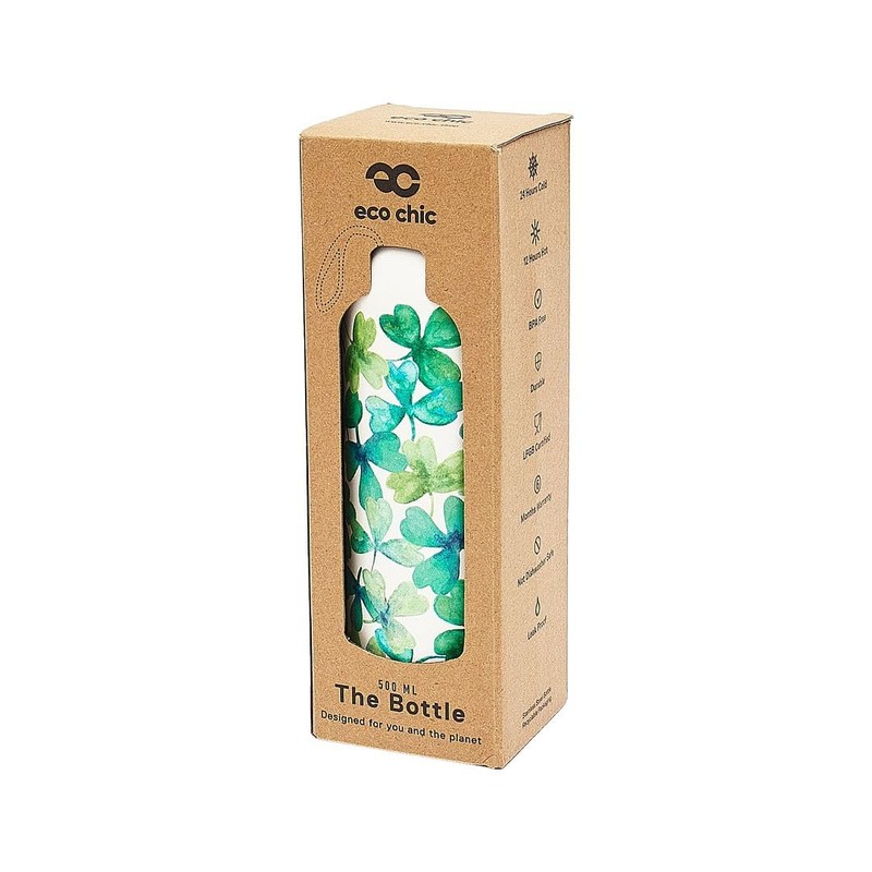 Eco Chic Reusable Thermal Bottle Stainless Steel Leakproof Insulated Water