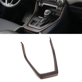 x xotic tech Inner Center Console Gear Control Panel Side Cover Trim, Wood Grain, Compatible with Toyota RAV4 2019 2020 2021 2022 2023 2024 2025