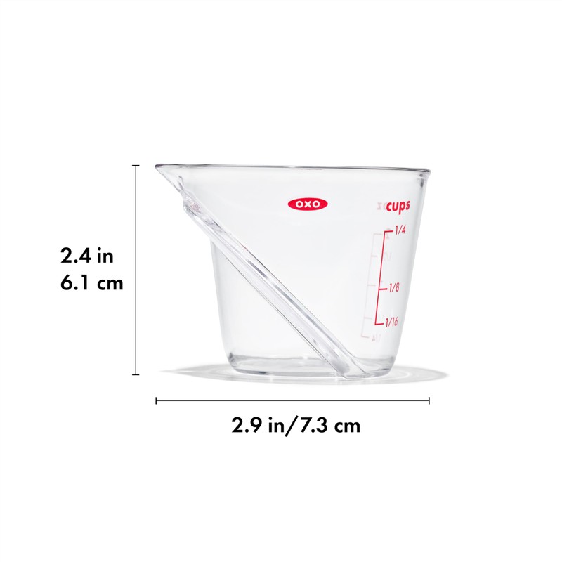 OXO Good Grips Mini Angled Measuring Cup, 2 Oz capacity