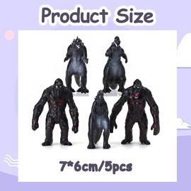 SBOACXC Monster Figures, Gorillas Figures, Monster Ornaments Figure, Dinosaur Figures, Toy Statue Theme Anime Model for Children, Birthday Gift, Desktop Decoration