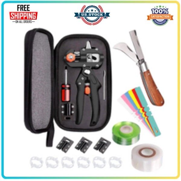 PUELDU Grafting Tool Kit – Pruner, Replacement Blades, Knife, Tapes,