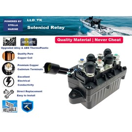 Tilt Trim Relay Solenoid Replace for Yamaha Outboard 25HP 40HP 50HP 60HP 70HP 75HP 90HP 150HP 225HP 250HP 61A-81950-01-00 61A-81950-00-00 3 Pin