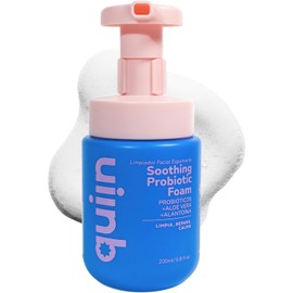 Quiin Smoothing Probiotic Foam – Limpiador Facial Espumoso con Probióticos y Aloe Vera que Hidrata y Deja la Piel Fresca y Suave – 200 ml