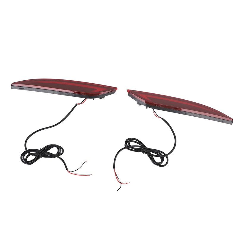 2Pcs LED Rear Bumper Reflector Light Waterproof Super Bright Long