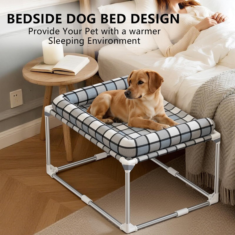 Bedside Cosleeper Dog Cat Bed - Height Elevated Dog Bed