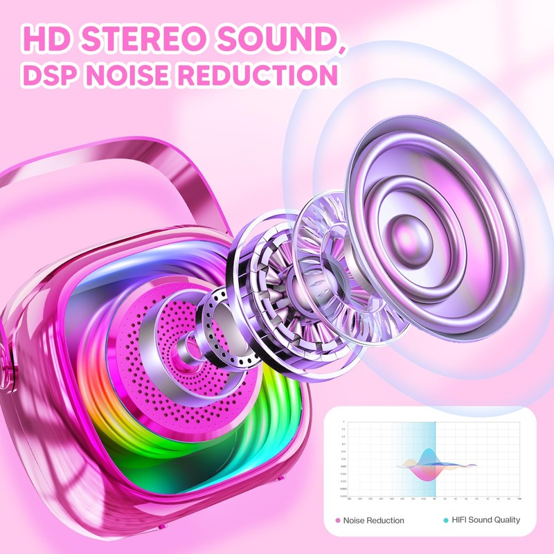Microphone Karaoke Toy, Bluetooth Karaoke Machines, Karaoke Player, Microphone for