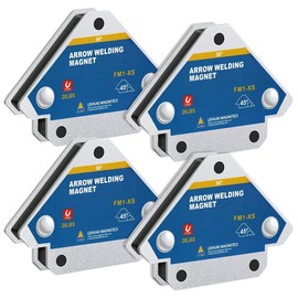 4Pcs Welding Magnets 28lbs Magnetic Welding Holder Metal Positioning Arrow Welding Table Magnet Clamp 45° 90° 135° Sturdy Working Power Welding Tool Set