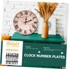 TEHAUX 4 Sets DIY Clock Numbers of Roman Arabic Style