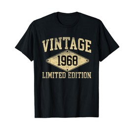 Vintage 1968 Limited Edition Year Of Birth Birthday T-Shirt