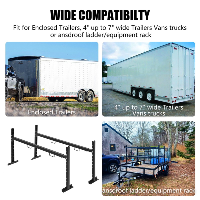 Colinktool Adjustable Roof Ladder Racks,Trailer Ladder Racks Fit for 4'-7'