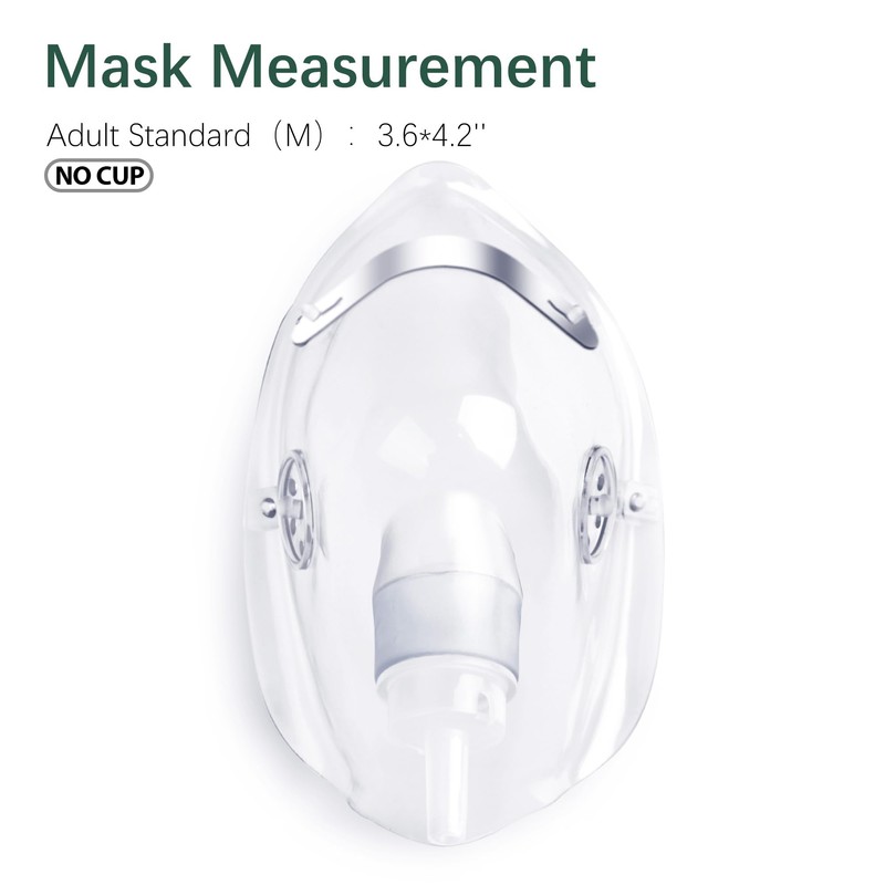 ANSNF 2 Pack Oxygen Mask for Face Adult with 6.6'