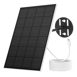 NETVUE Solar Panel for Bird Feeder Camera only, Type-C Charger, IP65 Waterproof for Outdoors, 3W Continuously Power Supply, 360° Swivel Bracket