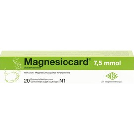MAGNESIOCARD 7.5 mmol effervescent tablets, pack of 20