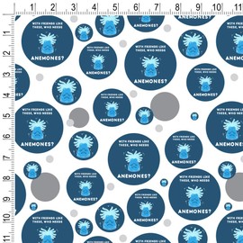 GRAPHICS & MORE With Friends Like These Who Needs Anemones Enemies Funny Humor Gift Wrap Wrapping Paper Roll