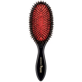 Alteste hairbrush with pure wild boar bristles, 13-row, black