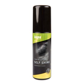 Kaps Schuhcreme, sofortiger Glanz, flüssige Paste für Schuhe & Stiefel aus Leder, mit natürlichem Bienenwachs, Self-Shine, 3 Farben (118 -schwarz)